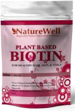 Naturewell Plant Based Biotin For Hair, Skin And Nails Health, Suitable, 500 Gram