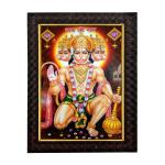 Hawai Panchamukhi Hanuman Wall Hanging Designer Photo Frame for Home Office Business Place 36x26cm SFDI242BLKFRM
