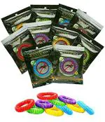LeevMe Eva Anti Mosquito Bracelet Natural for 10 days use (Pack of 10 for 100 days)