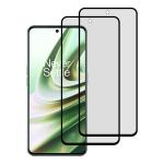 Kite Digital [Pack of 2] OnePlus 10R Matte Finish [Black] Tempered Glass Screen Protector with Edge to Edge Coverage - Easy Installation Kit