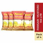 Pansari Kacchi Ghani Mustard 4L / Pure Sarso Cooking Oil Pouch