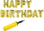 FANEX Solid Happy Birthday Foil Letter Balloon (Pack of 14)