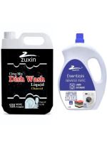 ZUXIN Dishwash with Lemon for oil & washes off Kitchen Cleaner Dish Cleaning Gel & Fresh Detergent Liquid (5LITTER +1LITTER)
