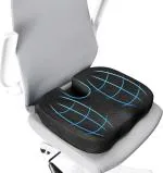 4V1 Memory Foam Coccydynia Cushion Coccyx Orthopedic Seat Cushion Coccyx Cushion for Relief from Lower Back, Sciatica, Tailbone, Lumbar Pain , Piles Hemorrhoids - UNISEX SAB15