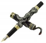 GOLD LEAF Jinhao Snake Fountain Pen Grey Cobra Three-dimensional Pattern Collection Pen Set Of 1pcs