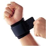 JUST RIDER Neoprene Wrist Support for Tennis (Black, Pack of 2)