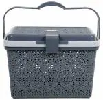 Nayasa Plastic Multi Utility Picnic Basket/Cloth, Toy Storage (44 x 32 x 27 Centimeters)