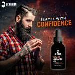Be O Man Beard Growth Oil is specially formulated to boost beard growth, Argan oil, Black Cumin oil