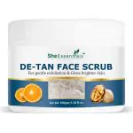 She Essentials De-Tan Scrub for Sun Tan Removal, Anti Acne, Glowing Skin & De-tan Scrub (100 g)