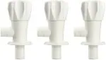 COSVIT PVC Polo Plastic Angle Valve Cock - Pack of 3 Angle Cock Faucet (Wall Mount Installation Type)