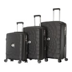 Goblin Hitter Luggage Bag with TSA Lock Set of 3 (Small, Medium, Large), Trolley Bags for Travel, Polypropylene Hard Sided 4 Wheels 360 Degree Wheeling Suitcase, Travelers Bag Grey - 3 Years Warranty