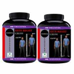 HITE RIGHT GROW | Height Increasing | Whey Protein for Height Growth and Height Gain | Strawberry Flavor 100gm | Pack of 2  