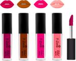 OUR BEAUTY Multicolor Kiss Proof Velvet Matte Liquid Lipstick 51, 16 Ml (Pack Of 4)