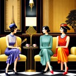 Love Creation A4 Size poster print for creative wall art- art-deco-afternoon-tea-8186(Non Sticker)