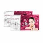 Meglow Women Beauty Combo Pack of 2- Diamond Kit Facial Kit (105g) with with Complete 5 steps Facial System For Prompt Radiance