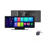 AUSHA Dash Camera for Car with 10.26 inch Touch Screen | Dual 1080P Front & Rear Cameras | 4+64GB | Android 10.0 | GPS | 4G Sim Connectivity | Bluetooth |ADAS | Live Remote Monitoring App dashcam