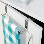 Kartunbox Multicolor Stainless Steel Towel Holder Cabinet Hanger Over Door Kitchen Hook Drawer Storage