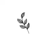 SIMPLY INKED Geometric Leaves Temporary Tattoo, Designer Tattoo for all (Geometric leaves tattoo) Pack of 2