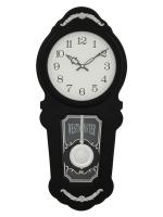 Chronikle Black Wood Analog Verticle Pendulum Musical Wall Clock