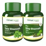 Harc Herbal Canada Tulsi Ghanvati + Giloy Ghan Vati (100 Tablets) | Healthy Combo Pack (Pack of 2)