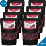 Cranberry Imported Premium Dehydrated Fruit by The Berry People | All Natural, Without Sugar, Vegan, Preservative Free, Organic, Gluten Free, NON-GMO Dried Cranberries Improves Skin, Hair, Heart Health and have Anti Aging Properties - (50g x 8) Packs