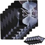 Dakshya Industries Pack Of 12 ( 6 Placemats and 6 Coasters )PVC Table placemat/ Dining Table placemat