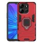RJR Tecno Spark Go 2023 Tough Armor Bumper Back Case Cover| Ring Holder & Kickstand in-Built | 360 Degree D5 Protection Case Cover for Tecno Spark Go 2023 - Red