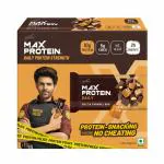 RiteBite Max Protein 10g Daily Salt & Caramel Protein Bars Pack of 6, Fiber, Vitamins & Minerals, No Preservatives, 100% Veg, No Added Sugar