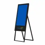 DIGITOS TECHNOLOGIES Easel Digital Standee High-Resolution Screens - 32 Inch Led Display Size (Black:Blue) (Non-Touch)