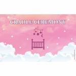 Untumble Cradle Ceremony Backdrop (Pink) 4ftX2.5ft