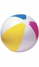 KidsZeeNie Colourful Inflatable Beach Ball Panel Colorful Large Ball for Kids and Infants Playing Inflatable Toy for Swimming Pool Beach Multi Colour Play Ball for Kid and Adults - 59020 ( 51 CM )