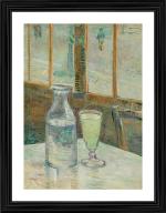 DECOR ADVENTURES Caf Table With Absinthe By Van Gogh Wall Painting 18 x 24 inch