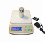 INDICUL Kitchen Digital Scale Medicine Weight Electronic Micro-Computer Controlling White 10 kg