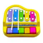 Humaira Colorful Xylophone Toy for Kids - 5 Metal Bars, 5 Color-Coded Keys for Developing Musical Skills and Creativity