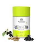 NUTRI HERBS Pure Jamun Seed Capsules - Natural Blood Sugar Support ( 60 Capsule Pack of 1)