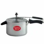 Lifelong Aluminium Pressure Cooker with Induction bottom, 5 L with Inner Lid