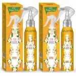 ST-JOHN Jasmine & Sandalwood Room Freshener Spray for Home and Office With Trigger Pump 220ml Pack of 2