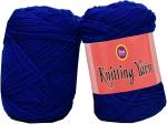 Simi Enterprise Deep Royal Acrylic Ball Hand Knitting Wool, Art Craft Soft Fingering Crochet Hook Yarn, Needle Knitting Yarn Thread Dyed-Nb Art-Bja, 200 G