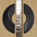 Plantex Heavy Duty Door Handle/Door & Home Decor/8 inches Round Shape Main Door Handle/Door Pull Push Handle Set Pack of 1 ( 277 Black)