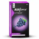 MANFORCE 3 in 1 Wild Black Grapes Flavoured Condoms- 10 Pieces Condom