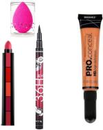 BUYTYA Pen Eyeliner 5In1 Lipsticks Hnh Nail Wipes 30 Concealer (Set Of 4)