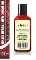 Khadi Herbal Red Onion Oil Increase Hair and Reduces Hair Fall for Healthy Hair 100ml