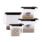 Lock & Lock Pantry Airtight Food Storage Container, Transparent, Set of 4 (HPL991 + HPL992 + HPL993 + HPL996)