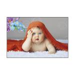 PnF Paper Self Adhesive Newborn Cute Baby Girl, Boy Wall Poster-1375, 12 X 18 Inch