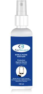 KIA BIOCARE Mobile Phone Sanitizer Spray Protection Against Germs 100ml for Computers, Gaming, Laptops, Mobiles (Mobile Phone Sanitizer Spray Protection Against Germs - 100ml for Computers, Laptops, Mobiles)