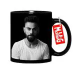 Mug Morning Virat Kohli Coffee Mug Black Virat Kohli Printed Inspirational Quotes