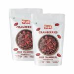 Happy Karma Dried Cranberries 100g*2 | Dry Fruits | 100% natural | Rich in antioxidants