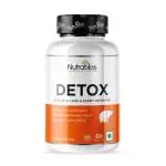 Nutrabliss DETOX |Helps in Fat Metabolism & Digestion | Antioxidant, Kidney Cleanse, Liver Detox - 60N Tablet