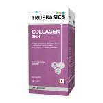 TrueBasics Collagen Skin with L-Glutathione, Collagen Peptides, Biotin, Vitamin C & Vitamin E, for Wrinkle Reduction, Anti-Ageing, Healthy Skin & Hair, Clinically Researched (Unflavoured, 30 No)