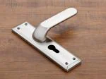 Harmonus Silver Zinc Mortise Door Lock Handle 10 Inch And Lock Body 45 X 85 And 70Mm Cylinder Computeries